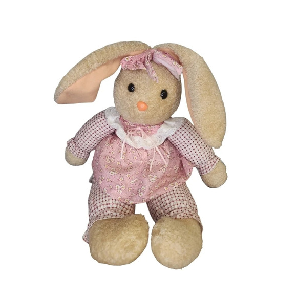 Easter Unlimited Easter Pets Brown Bunny Rabbit Stuffed Animal Plush Wire Ears - Picture 1 of 13